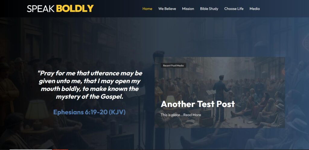 Speak Boldly