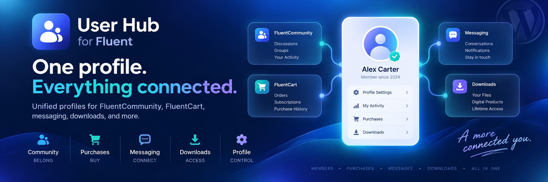user hub for fluent banner